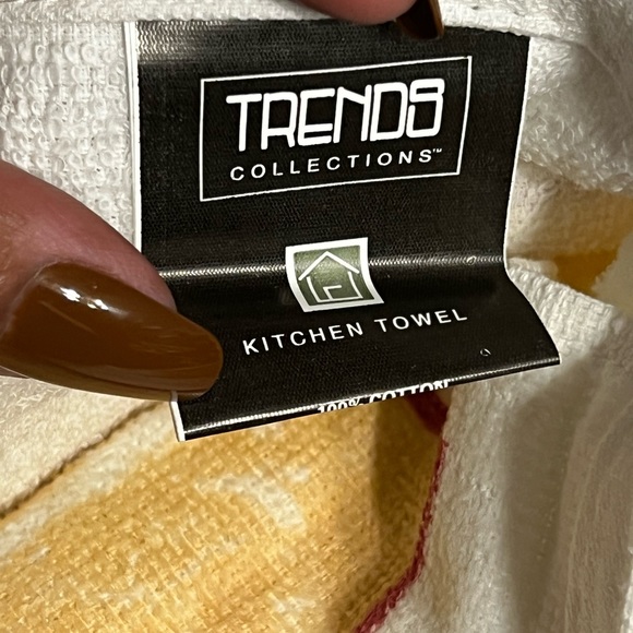 New 4 Pcs Trends Collection Fruit Basket & Wine Design Kitchen Towels -Blemish - Picture 9 of 11